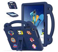Case for Huawei Matepad T10s 10.1 inch/ T10 9.7 inch/Enjoy Tablet 2 10.1 inch Kids Friendly, Handle with Stand, Cute DIY Cartoon, EVA Foam Lightweight Shockproof Protective Tablet Cover, Navy