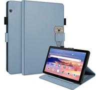 Case for Huawei MediaPad T5 10.1 in, Premium Cute Cartoon PU Leather Flip Case, with Smart Cover Magnetic, Stand Support, Pen Holder, Card Slots for Tablet Huawei MediaPad T5, Blue