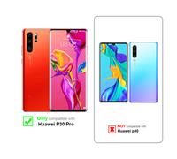 cadorabo Case compatible with Huawei P30 PRO in Black with Glitter - Protective cover made of flexible TPU silicone with sparkling glitter