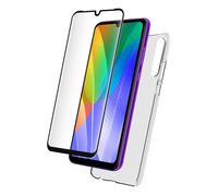 Case for Huawei Y6P in TPU and 2.5D Tempered Glass Screen Protector