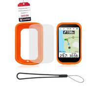 Case for iGPSPORT BSC500 Bike Computer, yystao Silicone Protective Case Comes with 1 PET soft films&Lanyard, Shockproof, Water Resistant, Dust-Resistant, Orange