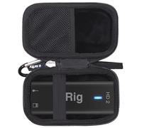 Case for IK Multimedia iRig 2/ HD 2 Guitar Interface Adaptor - Hard Protective Travel Carrying Storage Bag (Case Only) (Black)