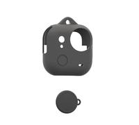 Case for insta360 Go Ultra Action Camera, FJIASTB Kids-Friendly Soft Silicone Protective Cover, Shockproof (Black)