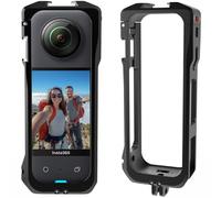 Case for Insta360 X5 Accessories, Metal Protective Frame Cage for Insta360 x5, with Quick-Release Safety Lock, 2 Cold Shoe Mounts, 2 x 1/4" Threads, Various Expansion Mounts