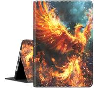 Case for iPad 10.2 9th / 8th / 7th Generation (2021/2020/2019 Model) 10.2 Inch, iPad Air 3 Case/10.5 Inch Pro, Lightweight Shock-Proof Bracket Case with Wake Up/Sleep Auto - Fire Phoenix