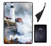 Case for iPad 10.2 Case iPad 9th Generation 2021/ iPad 8th Generation 2020/ iPad 7th Generation 2019,Slim Soft Shockproof TPU Silicone Protective Back Shell Case, Lighthouse Beacon Clouds