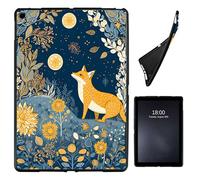 Case for iPad 10.2 Case iPad 9th Generation 2021/ iPad 8th Generation 2020/ iPad 7th Generation 2019,Slim Soft Shockproof TPU Silicone Protective Back Shell Case, Moon and Fox in Natural