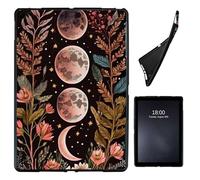 Case for iPad 10.2 Case iPad 9th Generation 2021/ iPad 8th Generation 2020/ iPad 7th Generation 2019,Slim Soft Shockproof TPU Silicone Protective Back Shell Case, Crescent Pink Flower