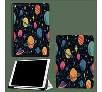 Case for iPad 10.2 Inch 2021/2020/2019,for iPad 9th/8th/7th Generation Case,Slim Lightweight Smart Shell Stand Cover with Auto Wake/Sleep Cartoon Space Planet Rainbow Planet-Dark Blue