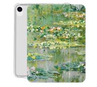 Case For iPad 10.2 Inch 2021/2020/2019, iPad 9Th/8Th/7Th Generation Case Cover, Monet'S Water Lilies On The Lake Printed Trifold Stand Cover For iPad 9/8/7 Gen, Auto Wake/Sleep