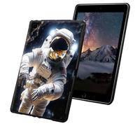 Case for iPad 10.2 inch 9th/8th/7th Generation 2021/2020/2019 Release Slim Lightweight Soft TPU Silicone Non-Slip Shock Proof Protective Black Tablet Cover - Man in Space