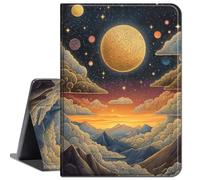 Case for iPad 10.2 iPad 9th Generation 2021/ iPad 8th Generation 2020/ iPad 7th Generation 2019,Slim Soft Shockproof TPU Silicone Protective Back Shell Cas,Gold Clouds and Sun