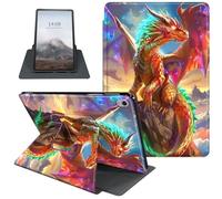 Case for iPad 10th Generation 10.9 inch 2022, 360 Degree Rotating Folio PU Leather Stand Smart Cover for iPad 10th Gen 2022, with Auto Sleep/Wake, Golden Dragon