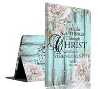 Case for iPad 10th Generation (2022 Release) 10.9 Inch，Slim Fit Foldable Standing Cover Case with Auto Sleep/Wake for New Apple iPad 10.9 Inch，Philippians 4-13 Flower Board