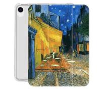Case For iPad 10Th Generation Case 2022-10.9 Inch iPad Case With Slim Shell And Trifold Smart Stand Cover - Van Gogh-Open-Air Cafe Printed Protective Tpu Case For 10Th Gen iPad