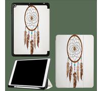 Case For iPad 10th Generation Case 2022, iPad 10.9 inch Protective Cases with Pencil Holder, Trifold Stand,Auto Wake/Sleep Bohemia Dream Catcher