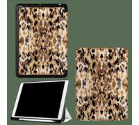 Case For iPad 10th Generation Case 2022, iPad 10.9 inch Protective Cases with Pencil Holder, Trifold Stand,Auto Wake/Sleep Abstract Leopard Print Graffiti Color Blocks