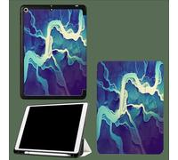 Case for iPad 10th Generation Case 2022, Slim Tri-fold Stand Cover for iPad 10.9 inch, Auto Wake/Sleep Smart Shell with Soft Back Watercolor River Dream Graffiti