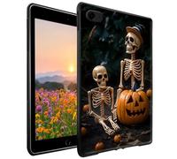 Case for iPad 5th/6th Generation(9.7 inch, 2017/2018) /Air 2/1 & Pro 9.7 Slim Lightweight Soft TPU Silicone Shockproof Protective Back Shell Cover,Halloween Skull Human Skeleton