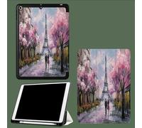 Case for iPad 6th Generation 2018/for iPad 5th Gen 2017 9.7 Inch with Pencil Holder, Slim Lightweight Smart Trifold Stand Protective Cover with Auto Sleep/Wake,Paris Streets