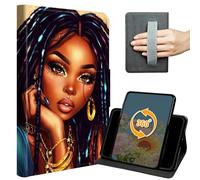 Case for iPad 9.7 Inch iPad 6th/5th Generation 2018 2017 Slim PU Leather 360 Degree Rotating Multiple Viewing Angles Stand Cover with Hand Strap Auto Wake/Sleep Magnetic Clasp,American Cute Girls