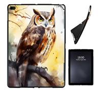 Case for iPad 9.7 Inch iPad 6th/5th Generation, iPad Air 2/Air 1,Soft Shockproof TPU Silicone Protective Back Shell Case for iPad 9.7 2018 2017 Model iPad Air 2 Air 1,One owl Sitting Tree