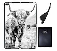 Case for iPad 9.7 Inch iPad 6th/5th Generation, iPad Air 2/Air 1,Soft Shockproof TPU Silicone Protective Back Shell Case for iPad 9.7 2018 2017 Model iPad Air 2 Air 1,Highland Cow on Isle of