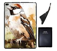 Case for iPad 9.7 Inch iPad 6th/5th Generation, iPad Air 2/Air 1,Soft Shockproof TPU Silicone Protective Back Shell Case for iPad 9.7 2018 2017 Model iPad Air 2 Air 1,Watercolor Sparrow