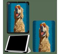 Case for iPad 9th/8th/7th Gen 10.2 inch 2021/2020/2019, Smart Case Ultra Slim Lightweight Magnetic Cover with Auto Wake/Sleep for iPad 9/for iPad 8/for iPad 7,Golden Retriever