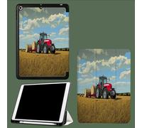 Case for iPad 9th/8th/7th Gen 10.2 inch 2021/2020/2019, Smart Case Ultra Slim Lightweight Magnetic Cover with Auto Wake/Sleep for iPad 9/for iPad 8/for iPad 7,Tractor Hay