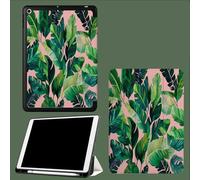 Case for iPad 9th/8th/7th Gen 10.2 inch 2021/2020/2019, Smart Case Ultra Slim Lightweight Magnetic Cover with Auto Wake/Sleep for iPad 9/for iPad 8/for iPad 7,Watercolor Green Leaves