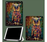 Case for iPad 9th/8th/7th Gen 10.2 inch 2021/2020/2019, Smart Case Ultra Slim Lightweight Magnetic Cover with Auto Wake/Sleep for iPad 9/for iPad 8/for iPad 7,Colorful Owl