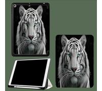 Case for iPad 9th/8th/7th Gen 10.2 inch 2021/2020/2019, Smart Case Ultra Slim Lightweight Magnetic Cover with Auto Wake/Sleep for iPad 9/for iPad 8/for iPad 7,White Tiger