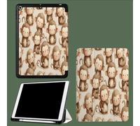 Case for iPad 9th/8th/7th Gen 10.2 inch 2021/2020/2019, Smart Case Ultra Slim Lightweight Magnetic Cover with Auto Wake/Sleep for iPad 9/for iPad 8/for iPad 7,Cartoon Monkeys