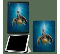 Case for iPad 9th/8th/7th Gen 10.2 inch 2021/2020/2019, Smart Case Ultra Slim Lightweight Magnetic Cover with Auto Wake/Sleep for iPad 9/for iPad 8/for iPad 7,Sea Turtle Ocean