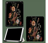 Case for iPad 9th/8th/7th Gen 10.2 inch 2021/2020/2019, Smart Case Ultra Slim Lightweight Magnetic Cover with Auto Wake/Sleep for iPad 9/for iPad 8/for iPad 7,Violin Vintage Floral