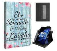Case for iPad 9th/8th/7th Generation (10.2", 2021/2020/2019), iPad Air 3 10.5 & Pro 10.5,360° Rotating Stand Case with Hand Strap, Shockproof Protective Cover with Auto Sleep/Wake,Bible Provers 31-25