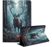 Case for iPad 9th/8th/7th Generation 10.2-Inch (2021/2020/2019 Release), Slim PU Leather Stand Cover with Auto Wake/Sleep, Multi-Angle Viewing & Shockproof, Enormous Stag