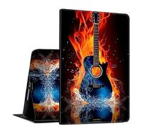 Case for iPad 9th / 8th / 7th Generation 10.2 inch (2021/2020/2019 Released) PU Leather Slim Folio Lightweight Multi-Angle Smart Cover with Auto Wake/Sleep for 10.2 iPad,Cool Guitar