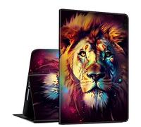 Case for iPad 9th / 8th / 7th Generation 10.2 inch (2021/2020/2019 Released) PU Leather Slim Folio Lightweight Multi-Angle Smart Cover with Auto Wake/Sleep for 10.2 iPad,Cool Lion