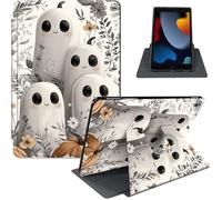 Case for iPad 9th / 8th / 7th Generation (2021/2020/2019) 10.2 Inch, 360° Rotating PU Leather Stand Cover with Auto Sleep/Wake, Shockproof TPU Backl, Ghost Parade
