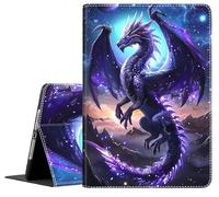 Case for iPad 9th/8th/7th Generation 2021/2020/2019 iPad 10.2 Inch Also Fit iPad Air 3th Gen 2019/iPad Pro 10.5 inch，Standing Cover with Auto Sleep/Wake,Purple Anime Dragon