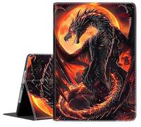 Case for iPad 9th/8th/7th Generation 2021/2020/2019 iPad 10.2 Inch Also Fit iPad Air 3th Gen 2019/iPad Pro 10.5 inch，Standing Cover with Auto Sleep/Wake,Dragon Fire