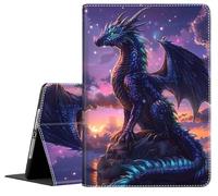 Case for iPad 9th/8th/7th Generation Case 2021/2020/2019 iPad 10.2 Inch Case Also Fit iPad Air 3th Gen 2019/iPad Pro 10.5 inch,Standing Cover with Auto Sleep/Wake,Cool Anime Dragon