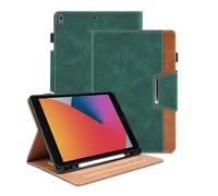 Case for iPad 9th Gen / 8th Gen / 7th Gen/iPad Pro 10.5" / iPad Air 3rd Gen PU Leather Smart Cover Auto Wake/Sleep Function Multi-Angle Viewing Stand Business Cover - Green