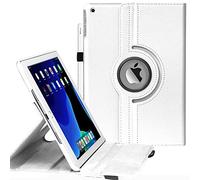 Case for iPad 9th Generation(2021)/ 2020 iPad 8th Generation/ 2019 iPad 7th Generation for 10.2 Inch iPad Case Covers, 360 Degree Rotating Protective iPad Case with Sleep Function (White)
