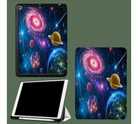 Case for iPad (A16) 11th Generation 11 Inch (2025), for iPad 10th Generation 10.9 Inch (2022) - Ultra Slim Stand Cover Built-in Pencil Holder, Auto Wake Sleep, Celestial Bodies Universe