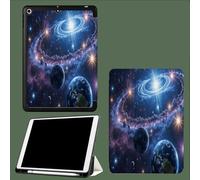 Case for iPad (A16) 11th Generation 11 Inch (2025), for iPad 10th Generation 10.9 Inch (2022) - Ultra Slim Stand Cover Built-in Pencil Holder, Auto Wake Sleep, Universe Planet