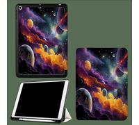 Case for iPad (A16) 11th Generation 11 Inch (2025), for iPad 10th Generation 10.9 Inch (2022) - Ultra Slim Stand Cover Built-in Pencil Holder, Auto Wake Sleep, Universe Nebula Planet