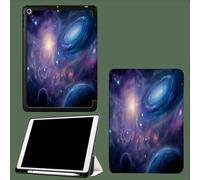 Case for iPad (A16) 11th Generation 11 Inch (2025), for iPad 10th Generation 10.9 Inch (2022) - Ultra Slim Stand Cover Built-in Pencil Holder, Auto Wake Sleep, Universe Galaxy